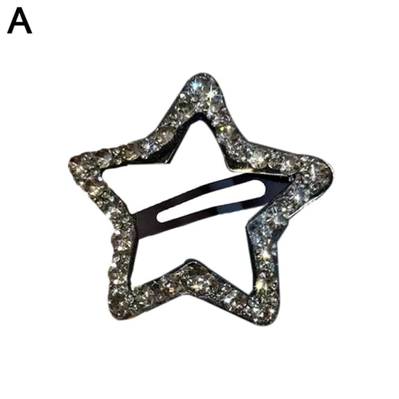 Sparkling Five-pointed Star Hairpin Headdress Trendy Accessories Pentagram Hair Zircon Shiny Korean Clip F V5Y8 Hair