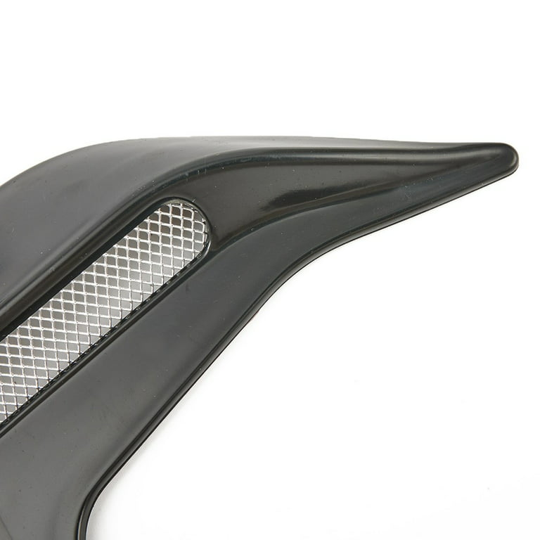 2Pcs Car Decorative Side Vent Air Flow Fender Intake Mesh Grill