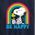 thumbnail image 3 of Peanuts - Be Happy Rainbow - Toddler & Youth Crewneck Fleece Sweatshirt, 3 of 6