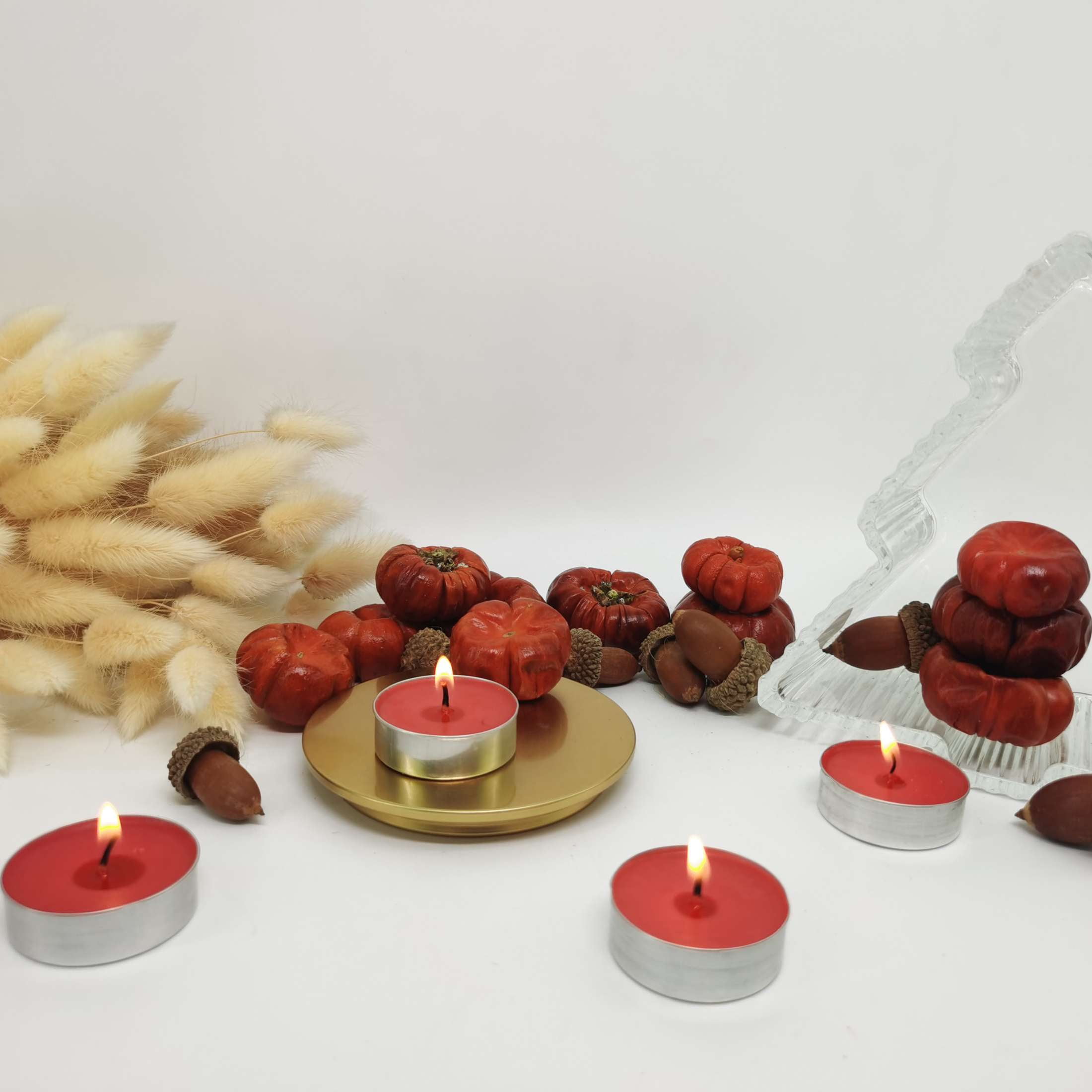 Mainstays Red Unscented Tealight Candles for Indoor/Outdoor Use, 25 Count