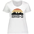 thumbnail image 3 of Inktastic Denver Colorado Skyline Vintage Women's Plus Size T-Shirt, 3 of 5
