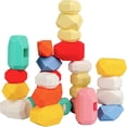 thumbnail image 1 of Stacking Rocks Stones D-fantix Silicone 39 unidades para niños de 3 a 6 años, 1 of 8