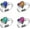 4Pcs, variant on 2Pcs/4Pcs Mood Ring Heart Shaped Changing Color Emotion Feeling Finger Ring