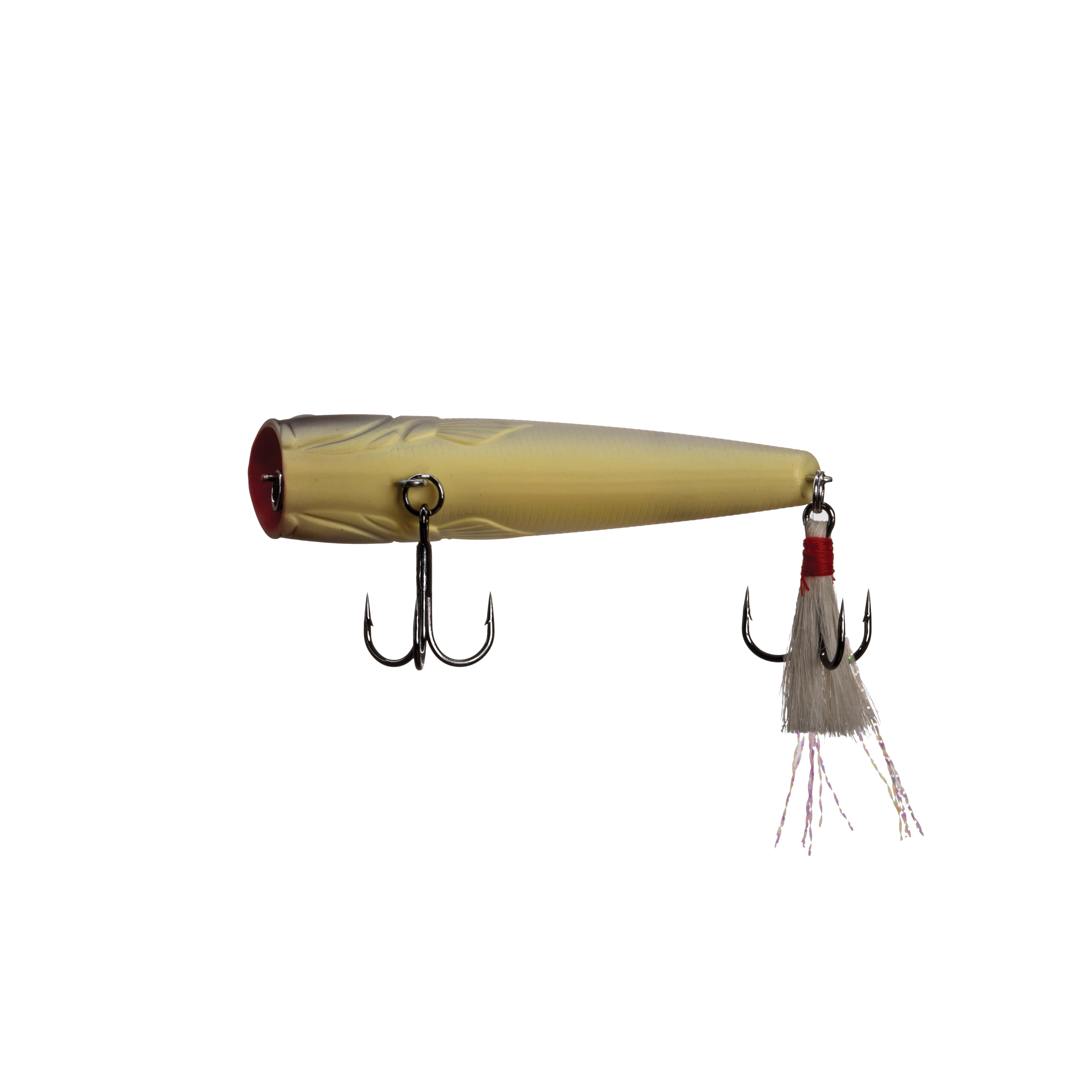 (3 pack) Ozark Trail Freshwater Popper Fishing Lure, Lemon Sorbet, 1/4 oz