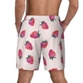 thumbnail image 2 of Lsque Mens Swim Trunks Hand Drawn Strawberry Pattern - Bathing Suit Compression Liner - Beach Swim Shorts Swimwear - (S-3XL) - Stretch Quick Dry -, 2 of 9