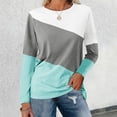 thumbnail image 2 of SNKSDGM Hauts Courts à Manches Longues pour Femmes Gym Blouses à Manches Longues pour le Travail T-Shirt Décontracté à Col Rond Manches Longues Imprimé Respirant TTTG, 2 of 4