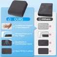 thumbnail image 5 of Wheelchair Seat Cushion - Cooling Gel & Memory Foam Office Chair Cushion with Non-Slip Bottom & Washable Cover, Ergonomic Car Seat Pillow for Sciatica, Tailbone, Back Comfort (Grey), 5 of 8