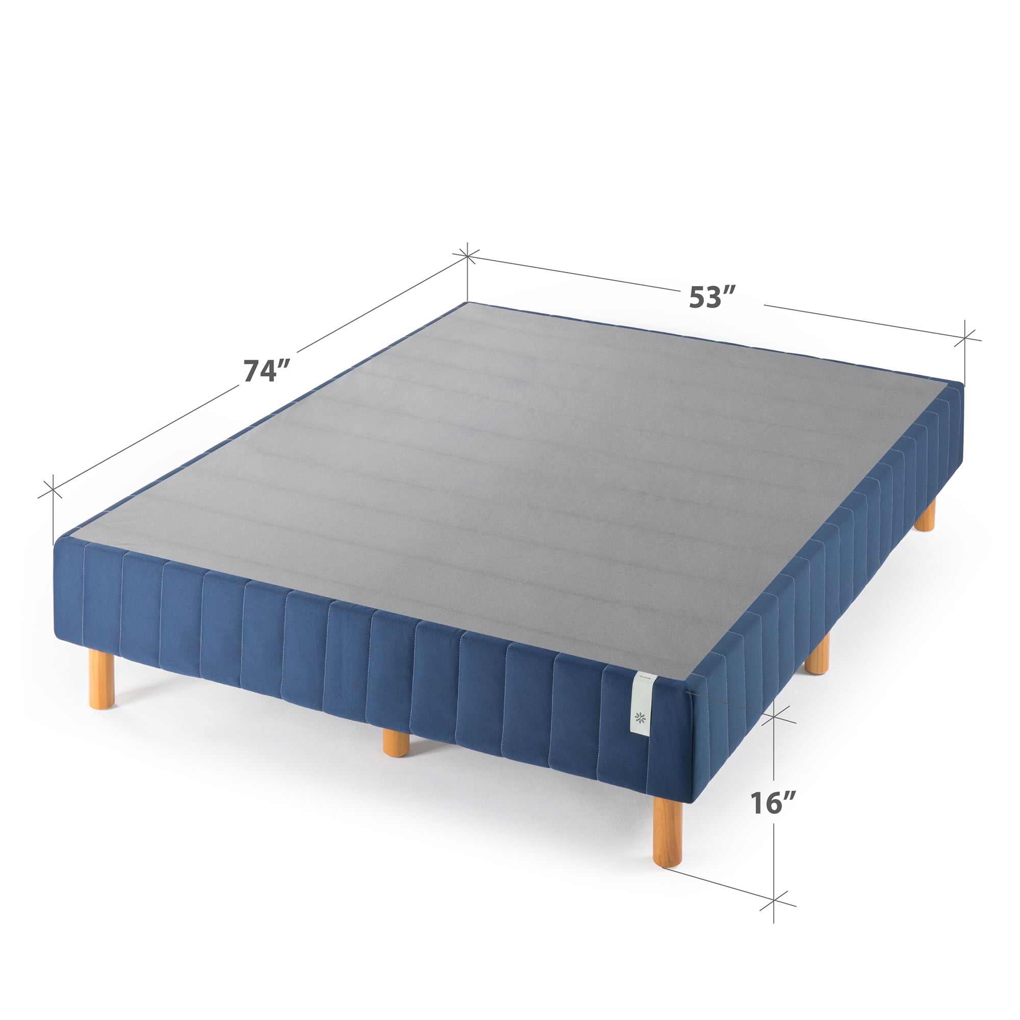 Zinus Good Design Winner Justina 16" Metal Mattress Foundation Box Spring, Full