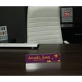thumbnail image 4 of Printtoo Personalized Desk Name Plate Pretty Leaf Custom Acrylic Office Desk Name Plate Accessory 2x10 Inches, 4 of 5