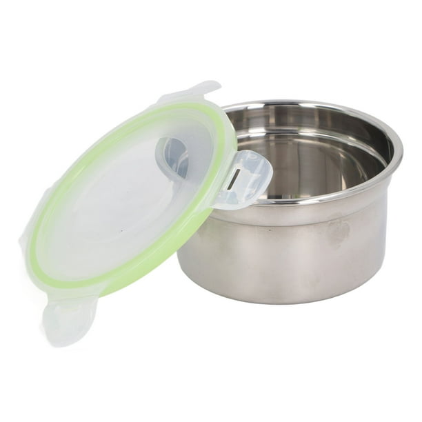 304 Contenedor de Alimentos de Acero inoxidable, receptor de acero inoxidable a Prueba de Fugas para frutas y Almacenamiento de comidas en cocinas del hogar