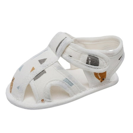 

Zlekejiko Boys Girls Cartoom Prints Shoes First Walkers Shoes Summer Toddler Breathable Lightweight Flat Sandals