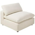 thumbnail image 1 of Modway Commix Down-Filled Overstuffed Upholstered Sectional Sofa Armless Chair in Beige, 1 of 4