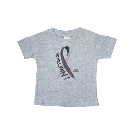 

Inktastic We Will Win Diabetes Awareness with Ribbon Gift Baby Boy or Baby Girl T-Shirt