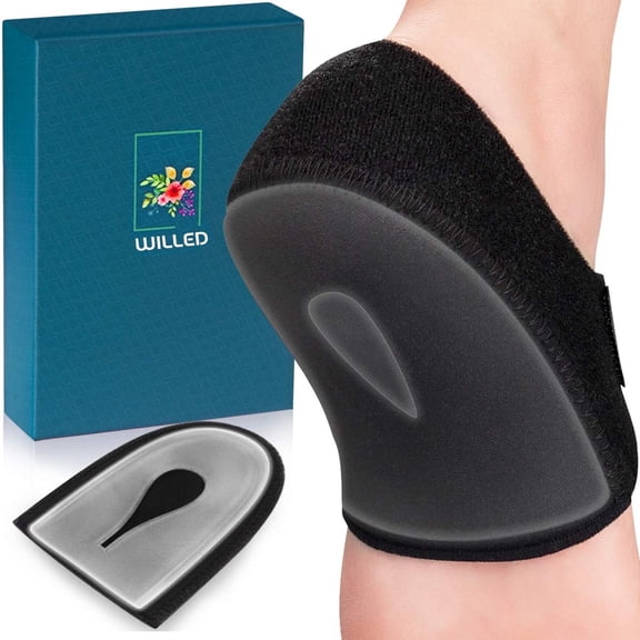 WILLED 2PCS Heel Protectors, Heel Cups, Adjustable Breathable Heel Pads, Support Insoles