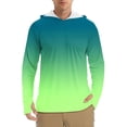 thumbnail image 1 of Lovzfmll Haut de Protection d'Été pour Hommes Sun Léger Respirant Imprimé Manches Longues Sun Capuche de Protection pour Extérieur Vert Armée, TG, 1 of 4