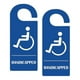 thumbnail image 1 of Handicap Parking Sign 3.5 X 8.5 Inch Hanger Handicap Parking Permit Safety Sign 2Pcs Wheelchair Rese, 1 of 5