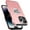 Pink, variant on Entronix Heavy Duty with Built in Ring Case for iPhone 15 Pro, Kickstand Rugged Phone Cover Magnetic Car Mount Compatible - Red