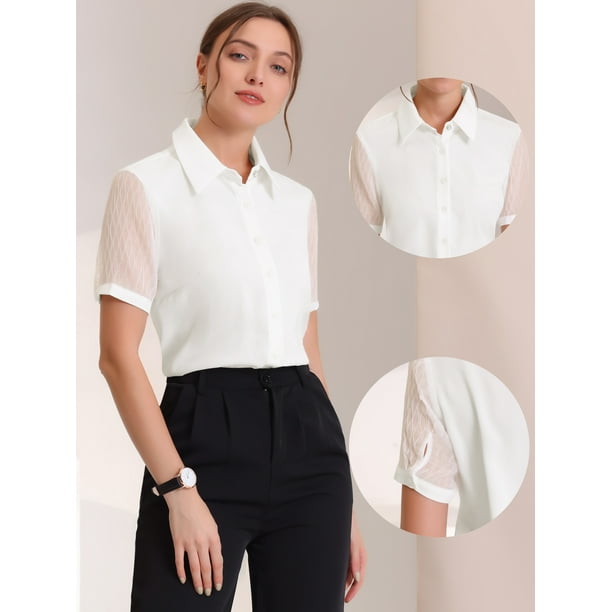 ropa blusas de mujer para trabajar Ropa Blusas Para Jovenes Delgadas Camisa Con Botones Para Mujer