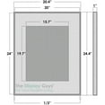 thumbnail image 4 of TheDisplayGuys 20x24 Aluminum Metal Picture Frame matted to 16x20 w. Tempered Glass (Satin Black) - for Horizontal and Vertical Wall Hanging, 4 of 8