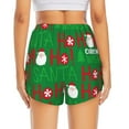 thumbnail image 2 of Rocae Cute Santa for Women's Athletic Shorts Quick Dry Workout Hiking Shorts With Pockets for Running, Yoga, Gym, Sports Large, 2 of 9