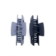 Time and Tru Womens Hair Claw Clip 2-Pack, Black Grey