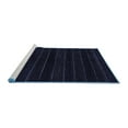 thumbnail image 2 of Ahgly Company Machine Washable Indoor Round Abstract Blue Contemporary Area Rugs, 7' Round, 2 of 4