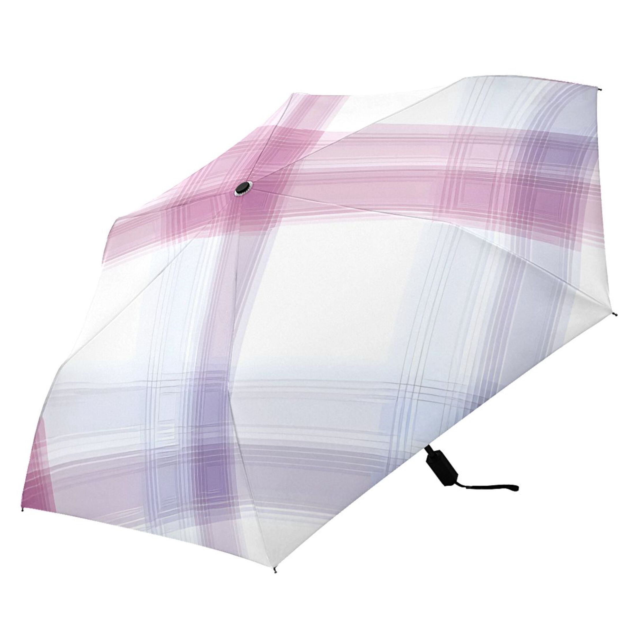 ALAZA Checkered Grid-c3 UPF 50+ Compact Folding Umbrella for Rain Travel Umbrella Packable