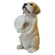 thumbnail image 2 of Estatua de perro para jardín con energía solar, figura de perro, luz solar con globo, escultura rústica de resina, adorno para exteriores, césped, 2 of 9