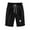 Black, variant on Lovskoo 2024 Shorts for Women Solid Color Cotton Linen Trendy Printed Elastic Waist Pants Drawstring Shorts Black 2XL
