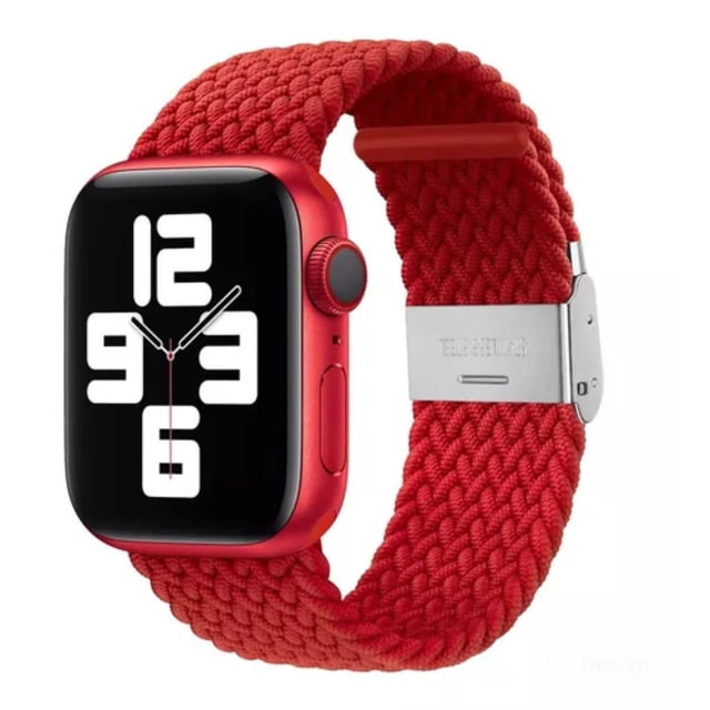 Correa Nylon Trenzado + Hebilla Unisex M / L 42-44-45-49 mm Para Apple Watch Compatible Con Todas Las Series