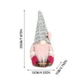 thumbnail image 2 of Fiudx Adorno de Gnomo Navideño, Colgante de Rudolph de Ratán Hecho a Mano, Muñeco Enano Festivo Sin Rostro, Decoración Acogedora para El Hogar, Ideal para Árbol o Chimenea, Tamaño 20 X 11 X 7 Cm, 2 of 2