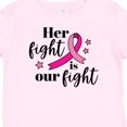 thumbnail image 4 of Inktastic Breast Cancer Awareness Her Fight is Our Fight Boys or Girls Baby T-Shirt, 4 of 5
