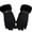 Black, variant on Winter Gloves Reflective Zipper Gloves Plush Thick Warm Windproof Men And Women Cycling Driving Electric Car Skiing Outdoor Gloves