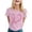 AB694 Pink, variant on Bainana Cancer Shirts For Women Pink Ribbon Heart Print Tees Short Sleeve Cancer Awareness Shirts Cancer Support Survivor Tees Size S-Xxl Black