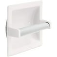 thumbnail image 3 of LAMIRO 2 Pack - White Toilet Paper Holder Spring Loaded Roller, 3 of 7