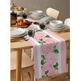 thumbnail image 5 of Valentine'S Day Rose Pink Table Runner Kitchen Xmas Decoration Tablecloth Home Party Table Cover 4/6PCS Placemats, 5 of 6