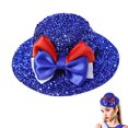 thumbnail image 1 of Sombrero decorativo para fiesta del Día de la Independencia, sombrero de fiesta con lentejuelas, recuerdo de fiesta del Día de la Independencia para niños, sombrero de fiesta, 1 of 7
