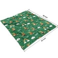 thumbnail image 3 of Green Crocodile Rainbow Pattern Blanket,Comfortable Soft Lamb Wool Throw Blanket,All Season,Warm Lightweight Blankets for Sofa Bed Couch Living Room Chair,50"x60", 3 of 4