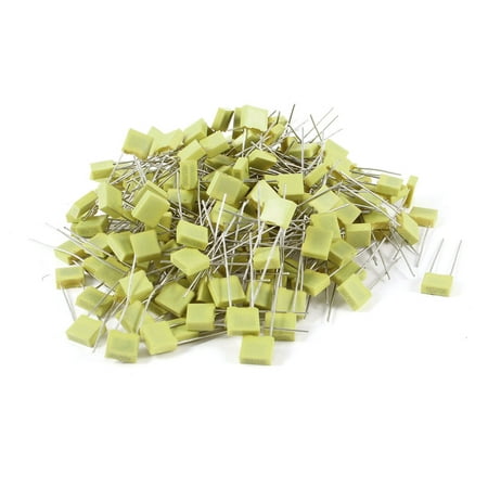 

200 Pieces 100V 0.01uF 10% Radial Box Type Film Correction Capacitor Yellow
