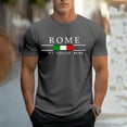 thumbnail image 2 of XIAOCHA Mens Rome Graphic Tee Short Sleeve Crew Neck Top Soft Casual Travel Shirt, 2 of 5