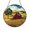 Acrylic 3.5 Inch, variant on Stained Glass Barn Field Window Suncatcher, Warm Countryside Hanging Decor Gift