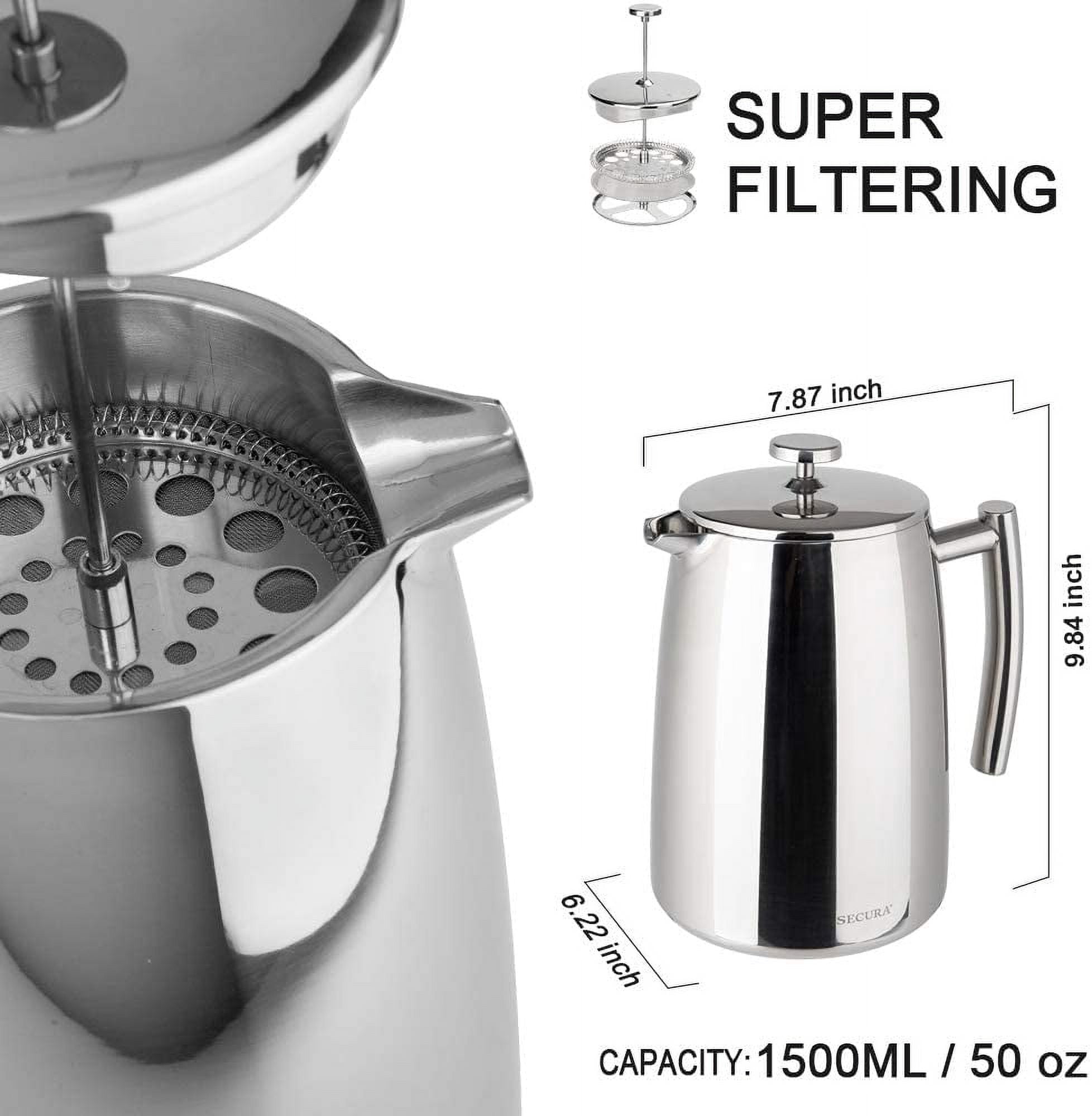 Secura French Press Coffee Maker - Living In Beauty