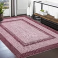 ZACOO 9x12 Modern Imitation Braided Print Pattern Large Area Rug Low