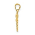 thumbnail image 4 of Diamond2Deal 10K Yellow Gold Dragonfly Pendant for Women (L- 0.75 inch, W-0.4 inch), 4 of 5