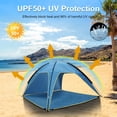thumbnail image 4 of Portable Beach Canopy Sun Shelter UPF50+, 4-6 Person Large Beach Tent Waterproof Windproof, Outdoor Sun Shade Tent with Carry Bag, 4 of 12