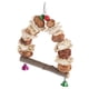 thumbnail image 5 of Columpio para masticar loros pecanas saludables Columpio de madera seguro para pájaros de pie con campanas para tortolitos para cacatúas ANGGREK Otros, 5 of 8