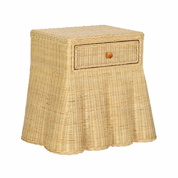 TOV Furniture Pentra Natural Rattan Nightstand