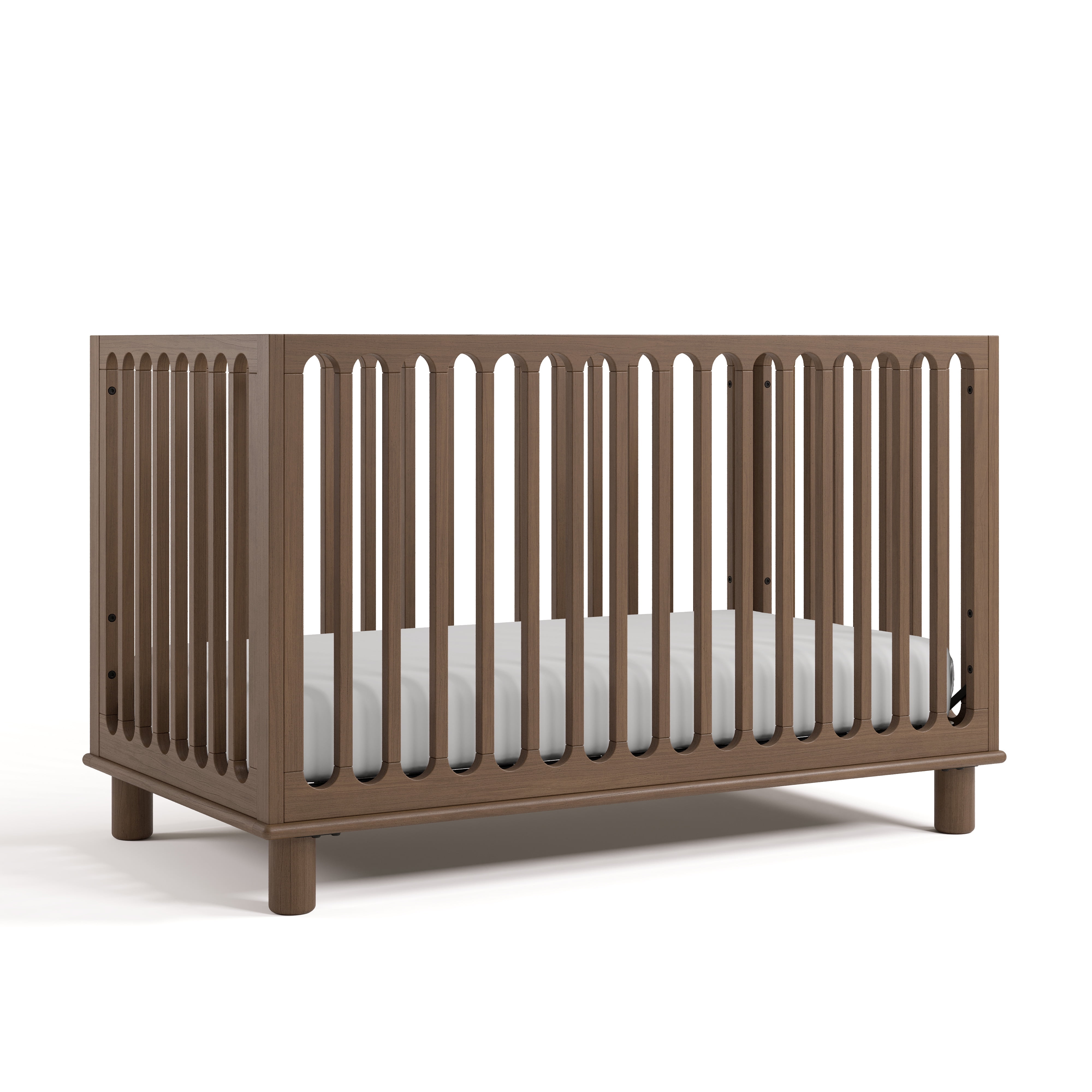 Art of Nursery by Storkcraft Sicily Deluxe 3-in-1 Convertible Crib with Bonus Toddler Guardrail, Hazelnut