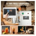 thumbnail image 4 of Milkshake Maker Machine, 120W Commercial Milk Tea Shaker, Double Head Mixer, Adjustable 0-180s, 750ml Stainless Steel Cup, for Milk Tea Stores, 4 of 7