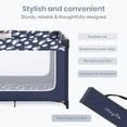 thumbnail image 4 of Dream On Me Zodiak Portable Playard with Carry Bag & Shoulder Strap, Navy, 4 of 8